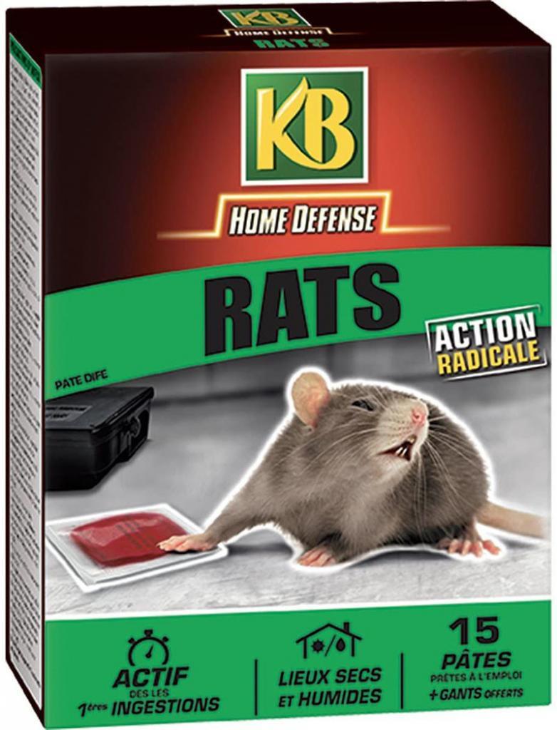 Mort au rat KB Pates Appat Anti-Rats 150gr