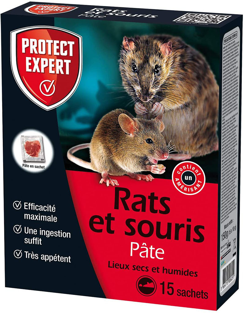 Mort au rat PROTECT EXPERT RASOU150 RASOU150-Pâte Rats et Souris 150g