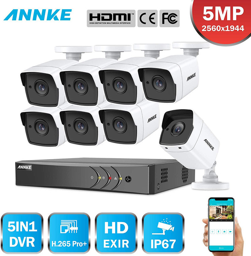ANNKE 5MP DVR kit système de Surveillance 8CH H.265 Pro+