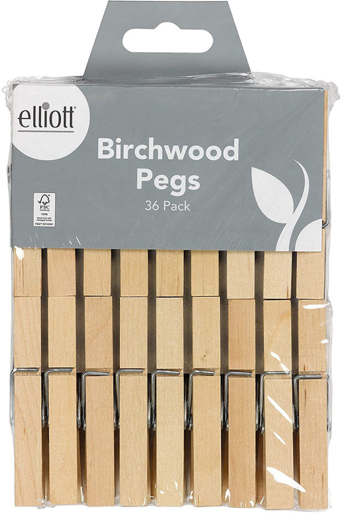 Elliott 10F17898 Pinces à linge en bois dur