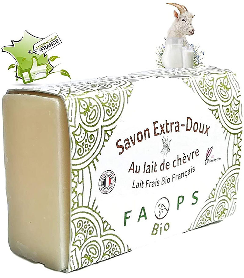 Savon Artisanal Français 12% lait de Chèvre frais bio