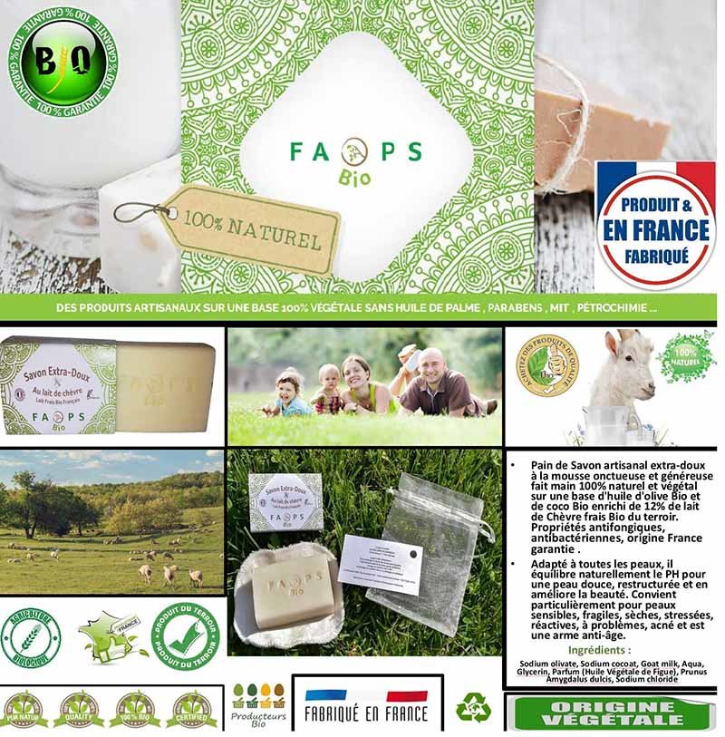 test Savon Artisanal Français 12% lait de Chèvre frais
