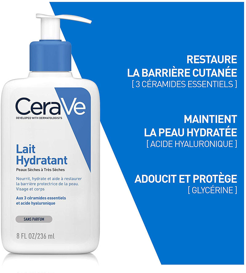 Comparatif CeraVe Lait Hydratant