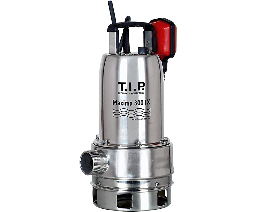 T.I.P. 30116 Pompe submersible pour eaux usées Maxima 300 IX en acier inoxydable