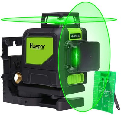 Test - Huepar 902CG Niveau Laser Croix Vert 2×360°, Auto-nivellement Commutable Fonction d’impulsion
