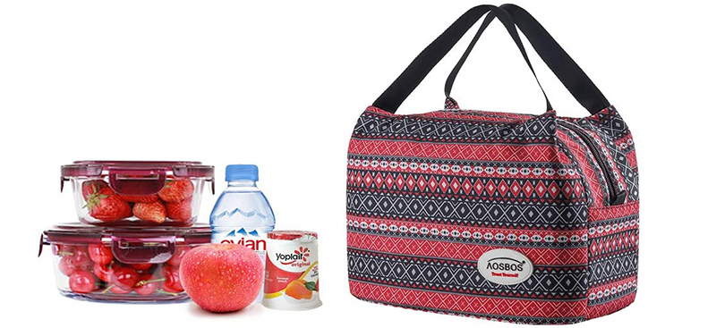 Test - Aosbos Sac Isotherme Femmes Lunch Bag Partable Cabas Thermique pour Déjeuner 8,5L