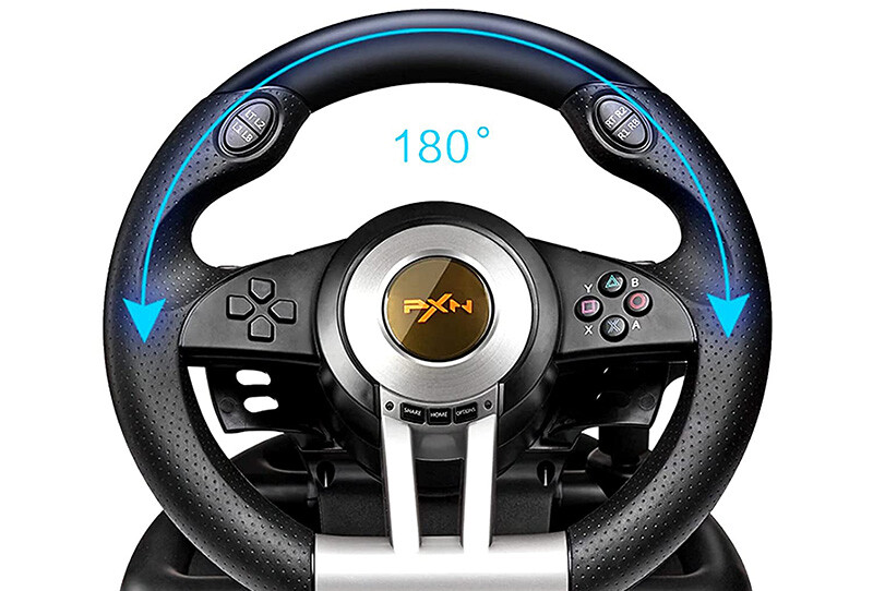 avis sur le PXN Jeu Volant V3II Steering Wheel avec Pédales - contrôleur de 180 degrés