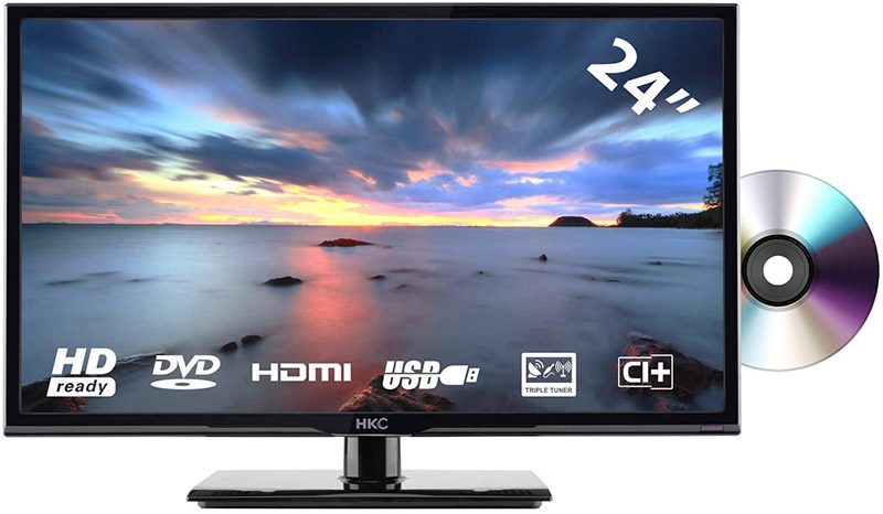 test HKC 24C2NBD LED téléviseur avec Lecteur DVD (HD Ready, Triple Tuner