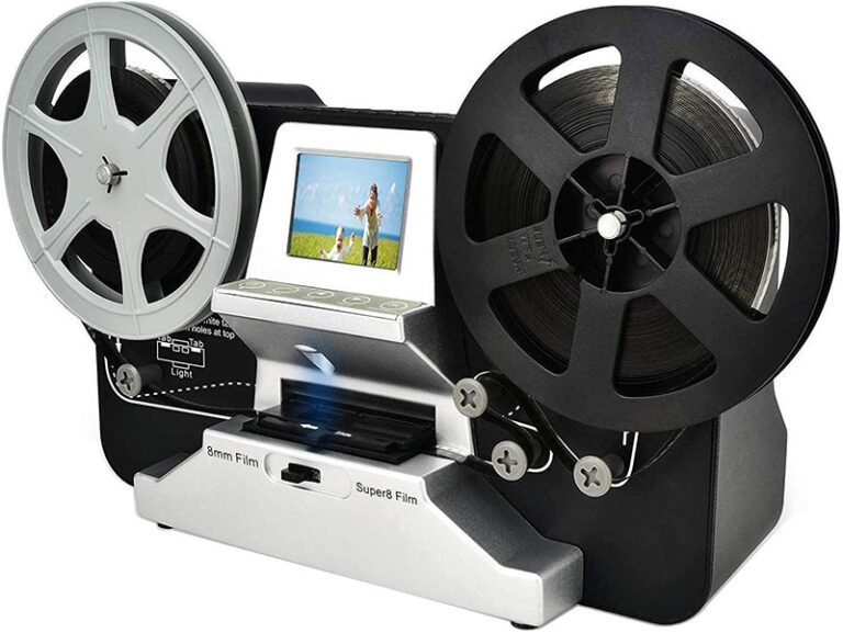 Numériseur De Films Super 8 / 8mm - Avec écran LCD 2.4", Carte 32 Go - Pour Bobines 3,5,7,9 Pouces