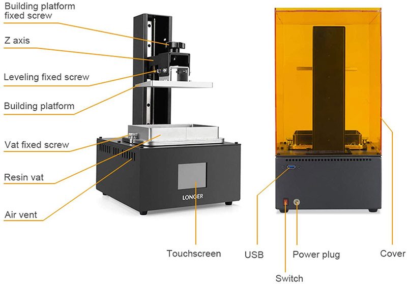 avis Flytise Orange 30 UV Photocuring Imprimante 3D Résine SLA Imprimante 3D photopolymérisable avec 2K LCD