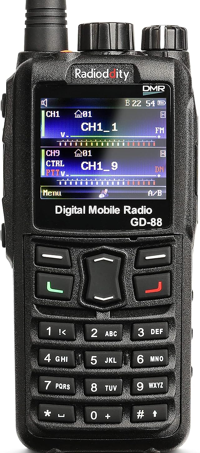 Test Radioddity GD-88 DMR & 7W Radio Portable analogique VHF