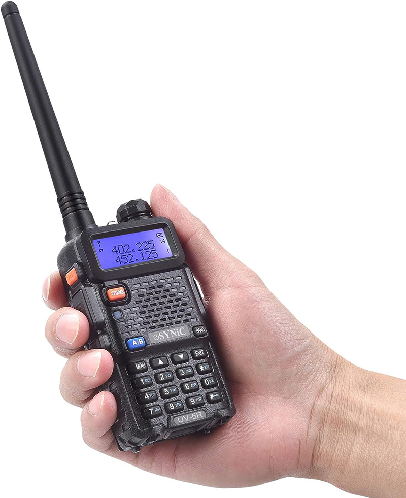 test eSynic Walkie Talkie Professionnel UV-5R Dual Band VHF
