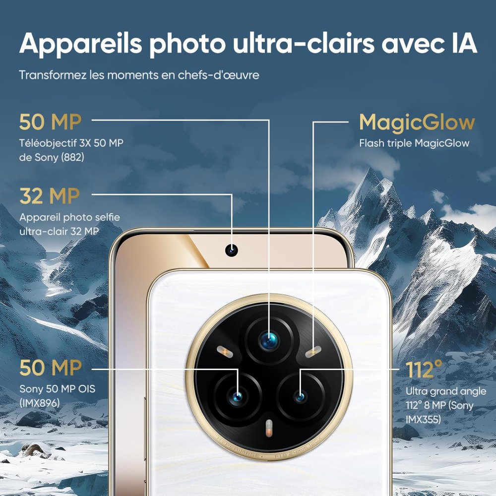 Realme 14 Pro+ - Composants photo performants