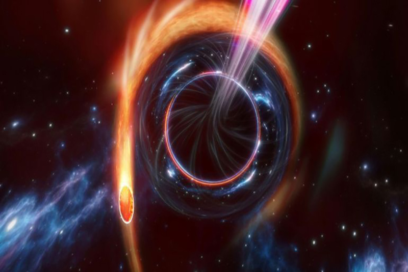 Un trou noir rebelle dévorant des étoiles dans une galaxie lointaine de façon spectaculaire