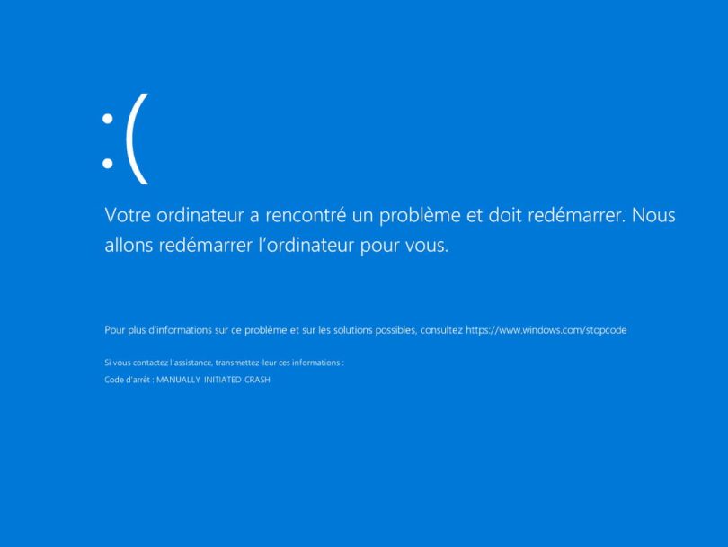 Microsoft transforme le traditionnel écran bleu de la mort