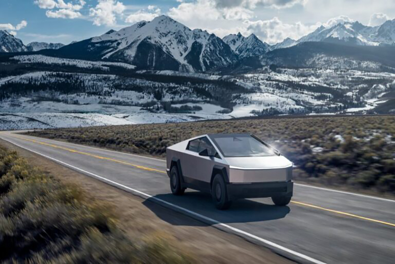 Cette vidéo virale d'un Tesla Cybertruck désactivé est un faux