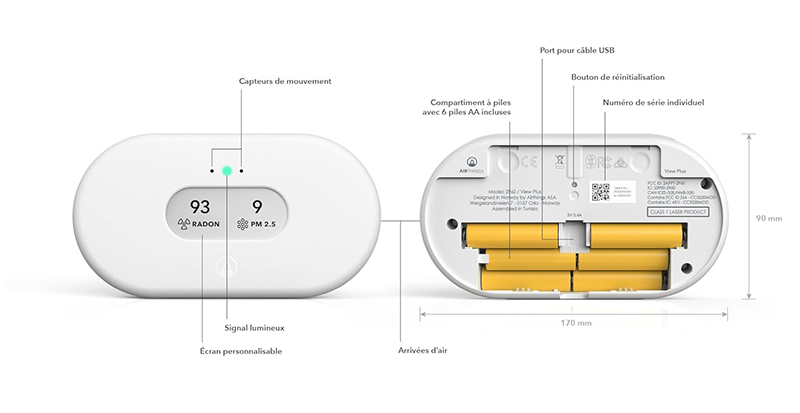 Airthings 2960 View Plus Test et Avis Complet - du Détecteur de Radon et de Qualité d'Air