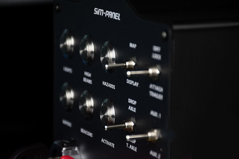 Details Test complet du SIM-PANEL HTHTE Button Box Le panneau de contrôle ultime pour simulateurs de camions