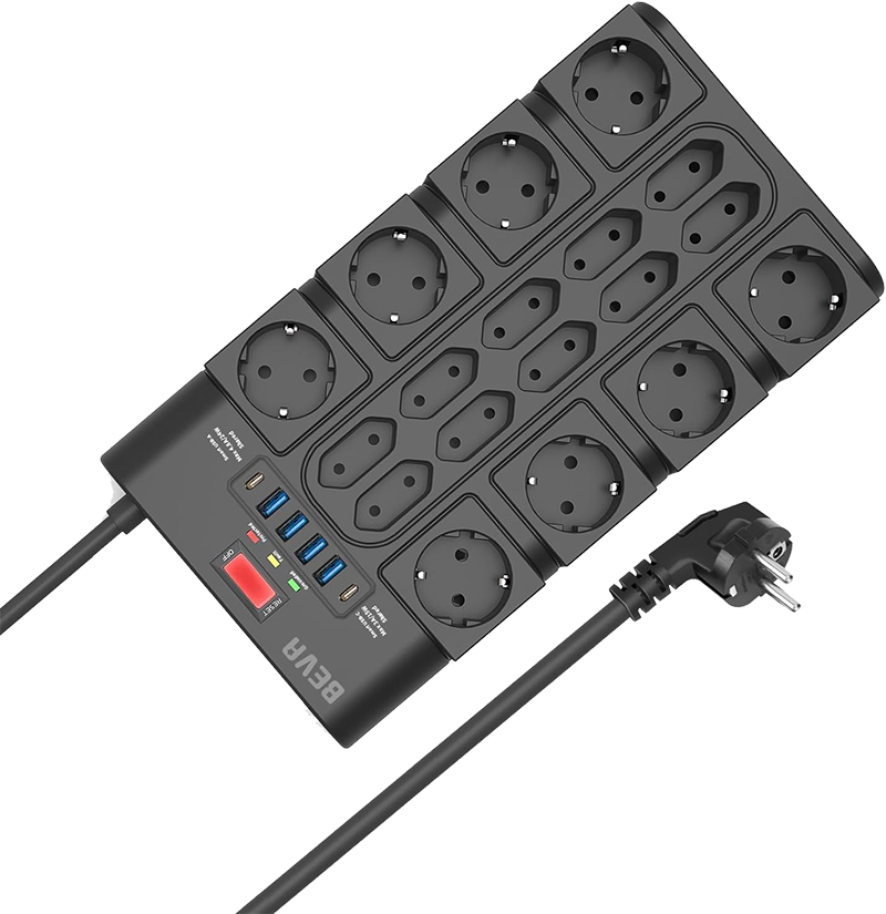 Multiprise BEVA de 18 Prises avec Interrupteur - (3680W16A) Test et Avis Complet