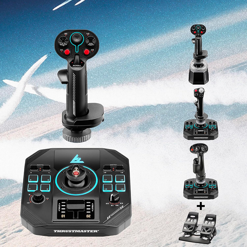 Details Test complet du Thrustmaster Sol-R 4 HOTAS - Joystick et Manette des Gaz avec Technologie H.E.A.R.T 16-bit