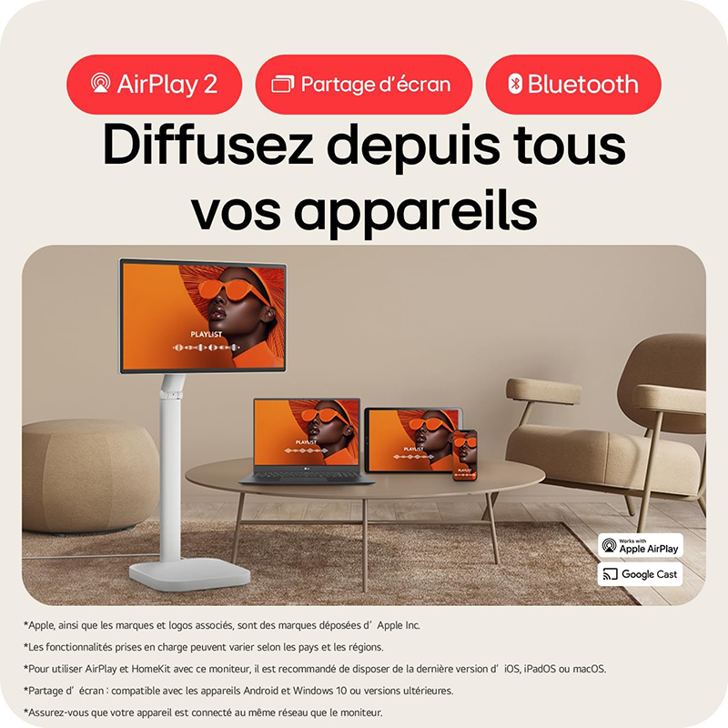 Test complet du LG Smart Monitor Swing 32U889SA-W 32 4K Tactile sur Pieds à Roulettes