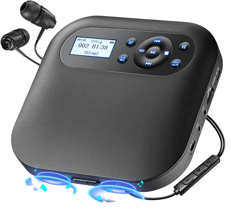 Test complet du Lecteur CD Portable Desobry avec Bluetooth 5.1 et Batterie Rechargeable 2000mAh