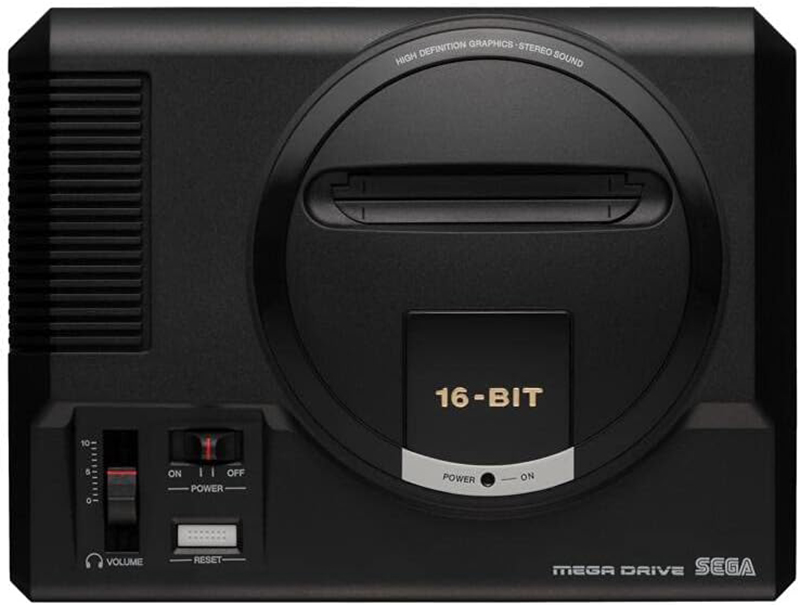 Vue de Face Test complet de la Sega Mega Drive Mini avec 42 Jeux Préinstallés