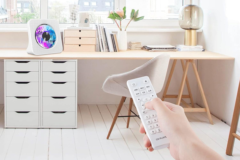 Test complet -du Gueray Lecteur CD Portable Mural avec Bluetooth 4.2 et Double Haut-parleurs HiFi