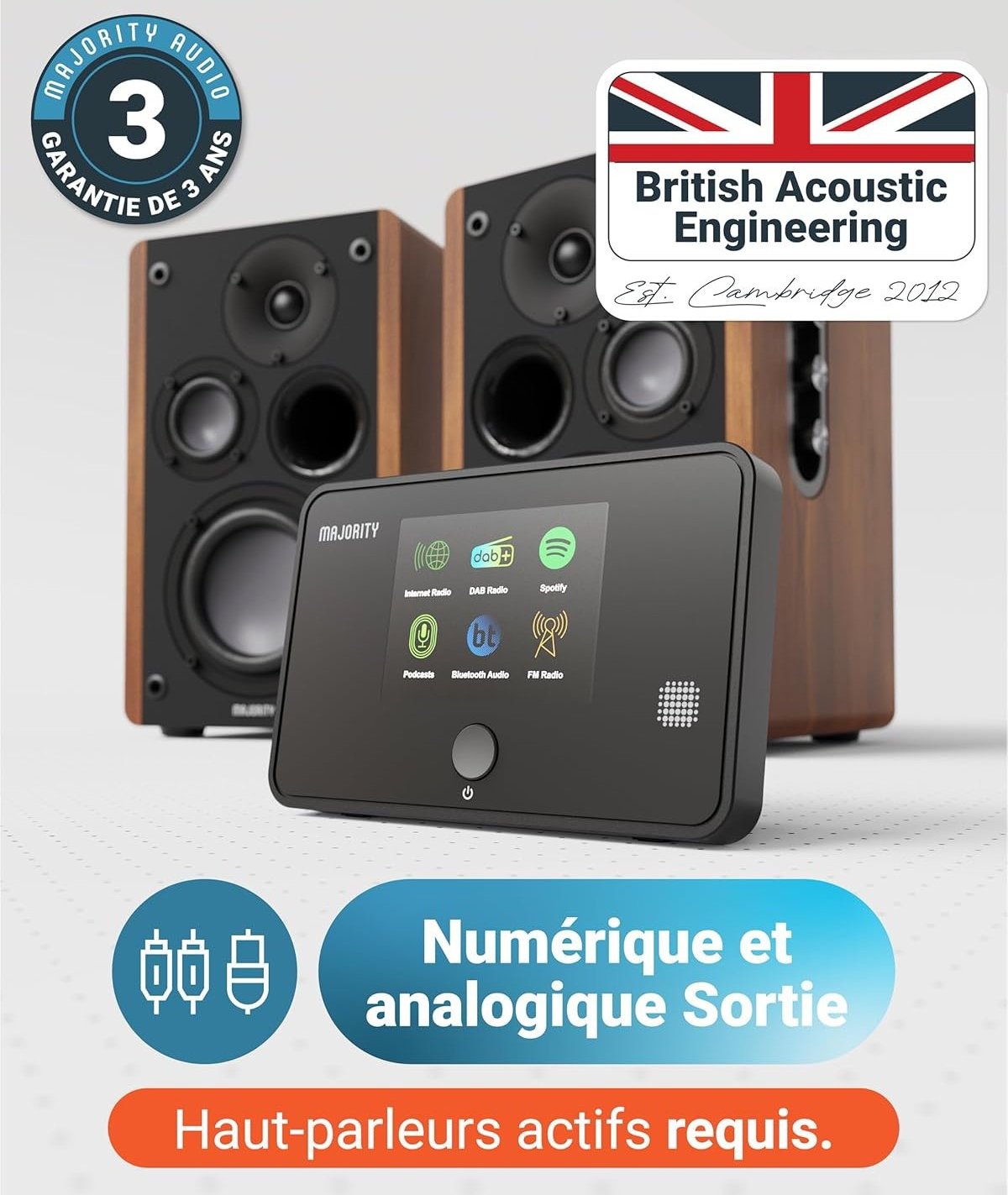 Test complet du Majority Robinson - Tuner Radio Internet WiFi DAB+ Bluetooth 5.2 avec Spotify Connect