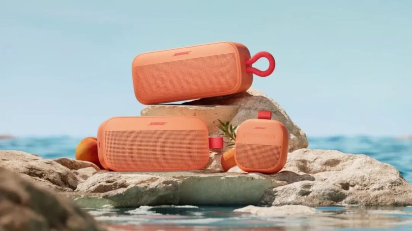 Enceintes Bose SoundLink Micro, Plus et Flex dans le nouveau coloris Sunset Peach édition limitée