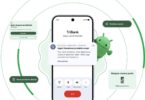 Smartphone Android entouré des alertes de sécurité et de confidentialité du système : appli dangereuse détectée, appel frauduleux coupé, position exacte, appareil marqué comme perdu, visuel Google traduit en français