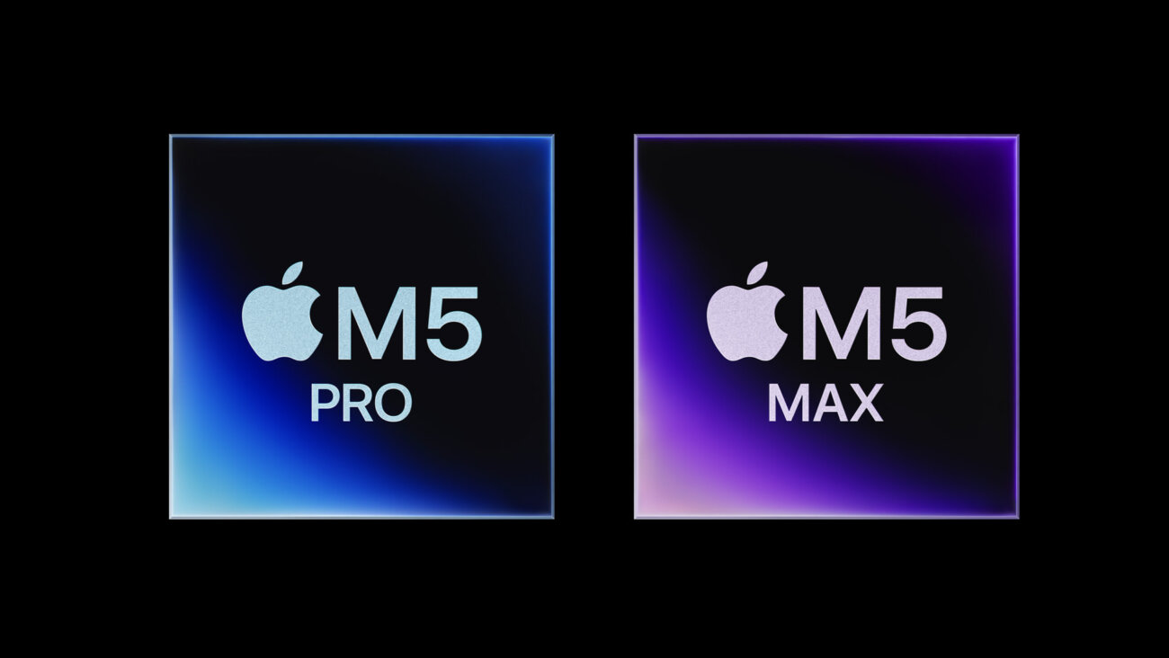 Visuel officiel des puces Apple M5 Pro et M5 Max qui équipent les MacBook Pro actuels