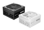 Alimentation PC Corsair RM1200e (2026) de 1200 W en version noire et blanche, entièrement modulaire, certifiée Cybenetics Platinum avec protection PinProtect du connecteur 12V-2x6
