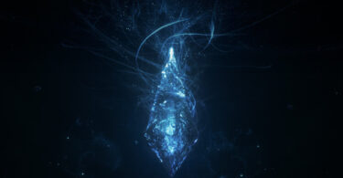 Cristal bleu lumineux, visuel officiel de Final Fantasy XIV Online, illustrant la compensation d'un jour de jeu offert par Square Enix après la faille PHP