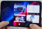 Honor Win Pad, tablette gaming compacte à écran OLED tenue à deux mains en mode paysage, multitâche avec quatre applications de jeu et de réglages ouverts