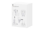 Boîte du kit d'adaptateurs de voyage Apple 2026 avec ses cinq têtes de prise AC Connector 2 pour les chargeurs USB-C Apple