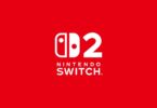 Le logo officiel de la Nintendo Switch 2 en blanc sur fond rouge, illustrant le débat sur les Game-Key Cards et les cartouches complètes