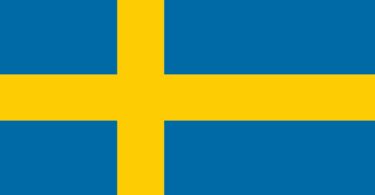 Drapeau de la Suède, croix scandinave jaune sur fond bleu, illustration de la décision du gouvernement suédois de bloquer ChatGPT et Claude sur les postes de ses ministères