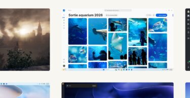 Visuel officiel Microsoft de Windows 11 26H2 avec la nouvelle application Photos et sa galerie, illustrant les gains de réactivité et de gestion de la mémoire vive sur les PC à 8 Go de RAM