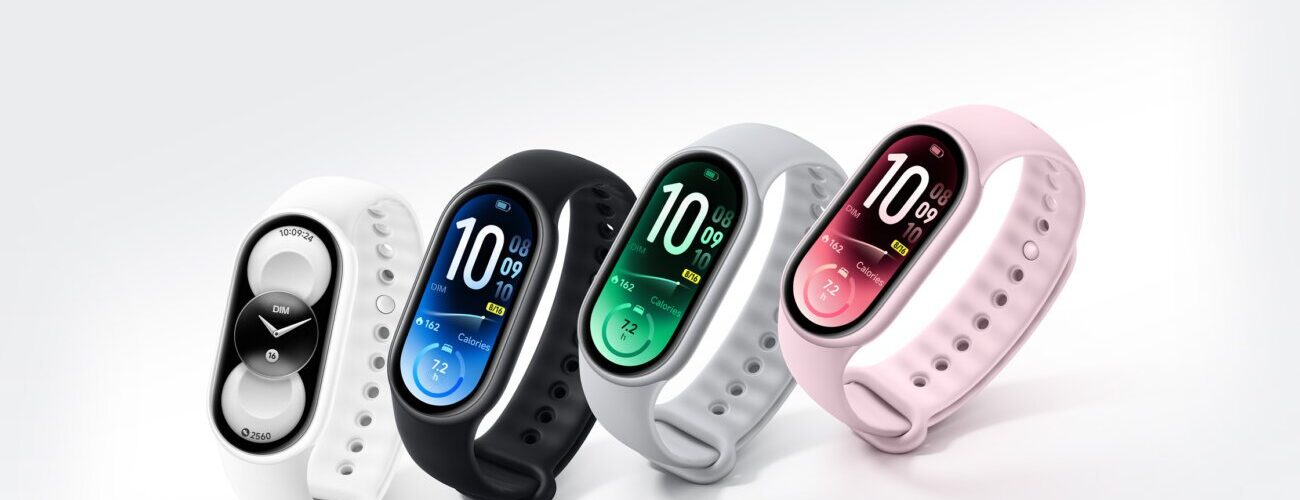 Xiaomi Smart Band 11 en quatre coloris, blanc nacré Édition Céramique, noir minuit, argent glacier et rose mystique, avec écran AMOLED de 1,72 pouce